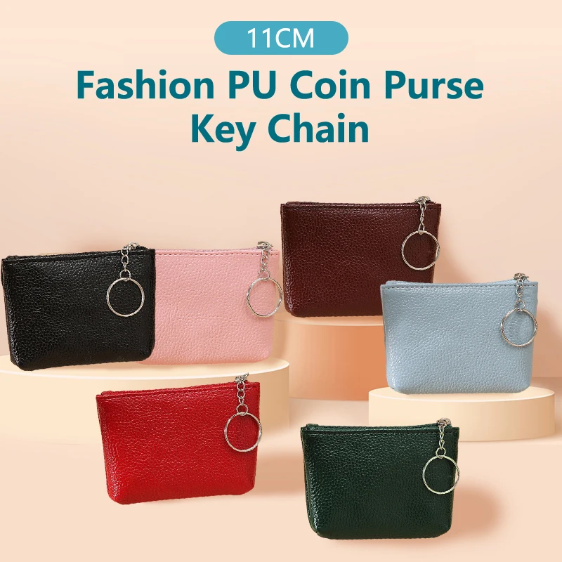 

Искусственная кожа, подвеска, застежка-молния, кошелек, держатель для ключей, карман для карт, сумка для хранения губной помады