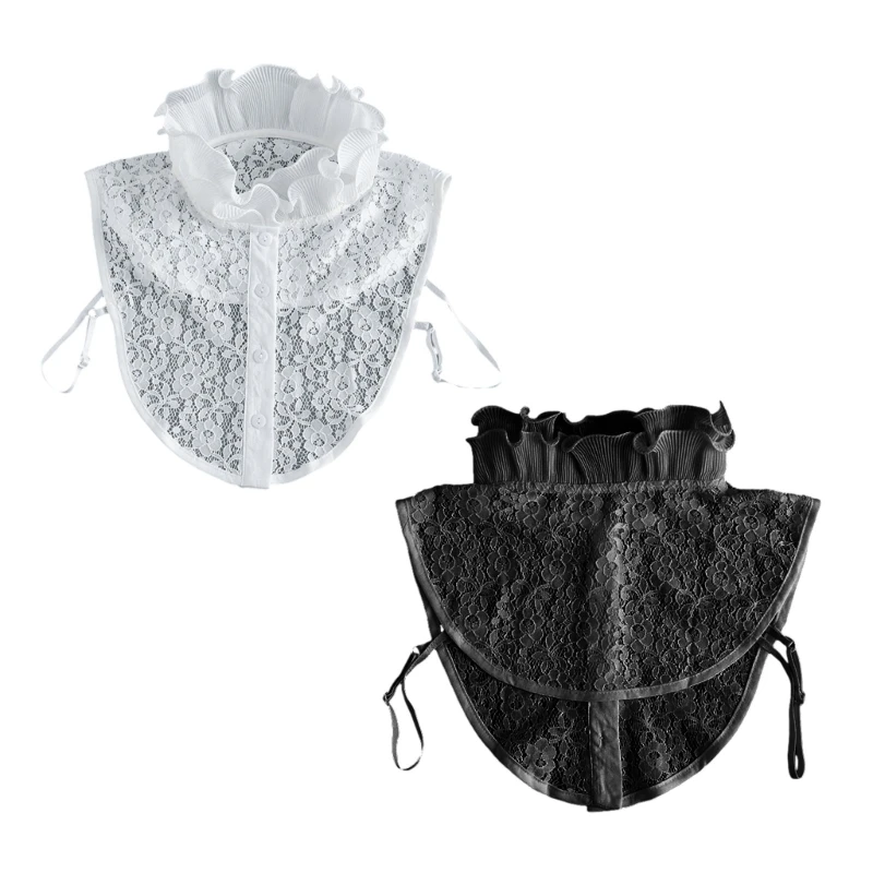 

Removable Collar Ruffle Lace Collar Shawl Wrap Female Girl Clothing Accessories
