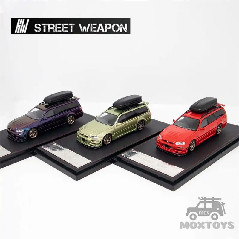 Street Weapon 1:64 Nissan Stagea R34 chameleon /Green /Red w