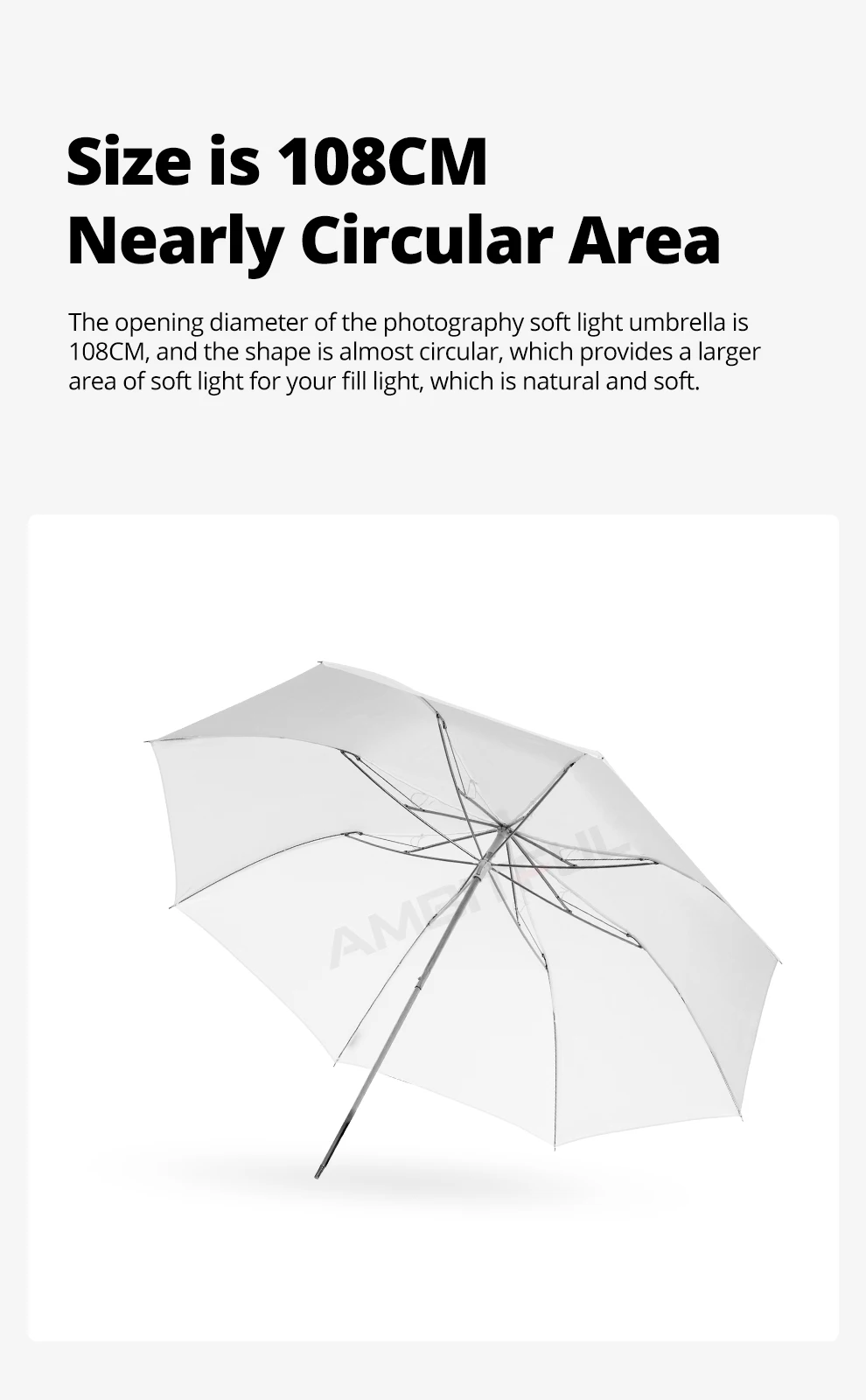Godox AD-S5 White Folding Soft Reflector Umbrella ( 37" 94cm ) For Godox Witstro