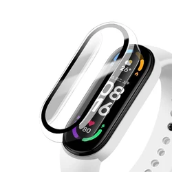 Full Coverage Protective Case and Screen Protector Film for Mi band 7 (Transparent)