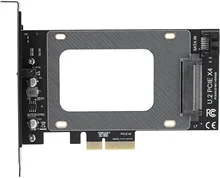 

Eboxer-1 U.2 to PCIe Riser Card, SFF-8639 to SSD Expansion Board, with 6 Channels PCIE to CPU, SAS and SATA, U.2 Adapter Card