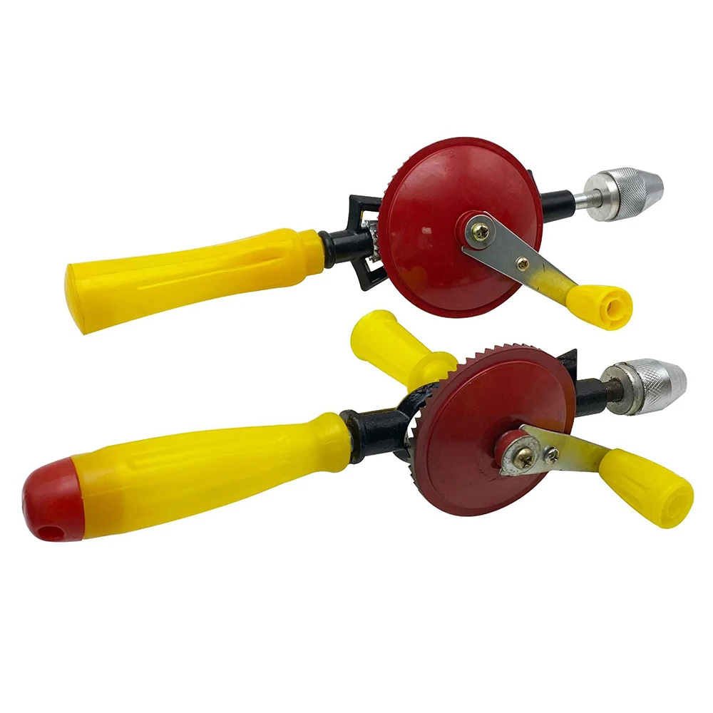 Hand Crank Drill for Woodworking Plastic Metal Punching Clamping Range 0.6-6mm Jewelry Tools