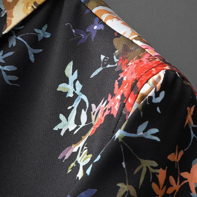 Stewart Enslow Summer Shirt- Black Floral