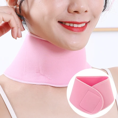 주름 방지 실리콘 케어 목 패드, 목 테이프 타이트닝 젤 스파 목 마스크, 보습 영양 목 리프트 스킨 케어 컬러 랜덤 3