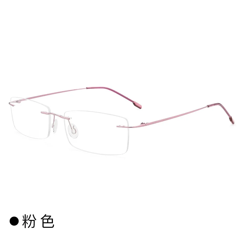 Titanium Myopia glasses men women rimless frame prescription glasses near-sighted myopia eyeglasses Anti-blue Light Eyewear
