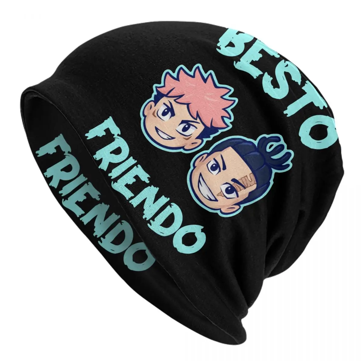 

Besto Friendo Itadori Aoi Bonnet Hat Autumn Winter Street Skullies Beanies Hat Jujutsu Kaisen Anime for Men Women Knitted Hat