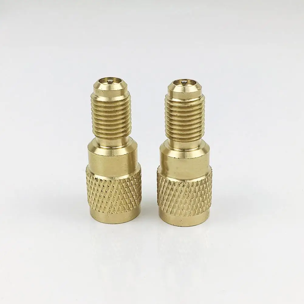 2 Pz Condizionatore D'Aria R410A Gas Refrigerante Tubo Di Ricarica Pompa Per Vuoto Adattatore Valvola Di Conversione Valvola Incorporata Nucleo R22 A 