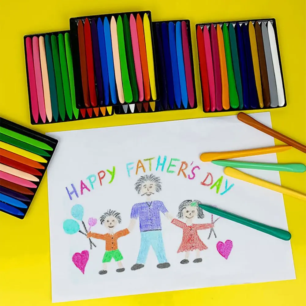24 Colors Gift Non Dirty Hand Washable Earlyeducation Tools Wax Pencil Marker Oil Painting Stick Colored Crayon oil pastels,colored crayons,color pencils,oil painting sticks,children painting supplies