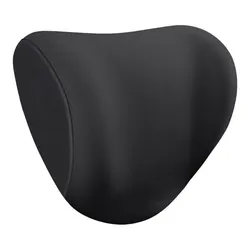 Premium 3D Memory Foam Car Neck and Lumbar Support Pillow (Black headrest)