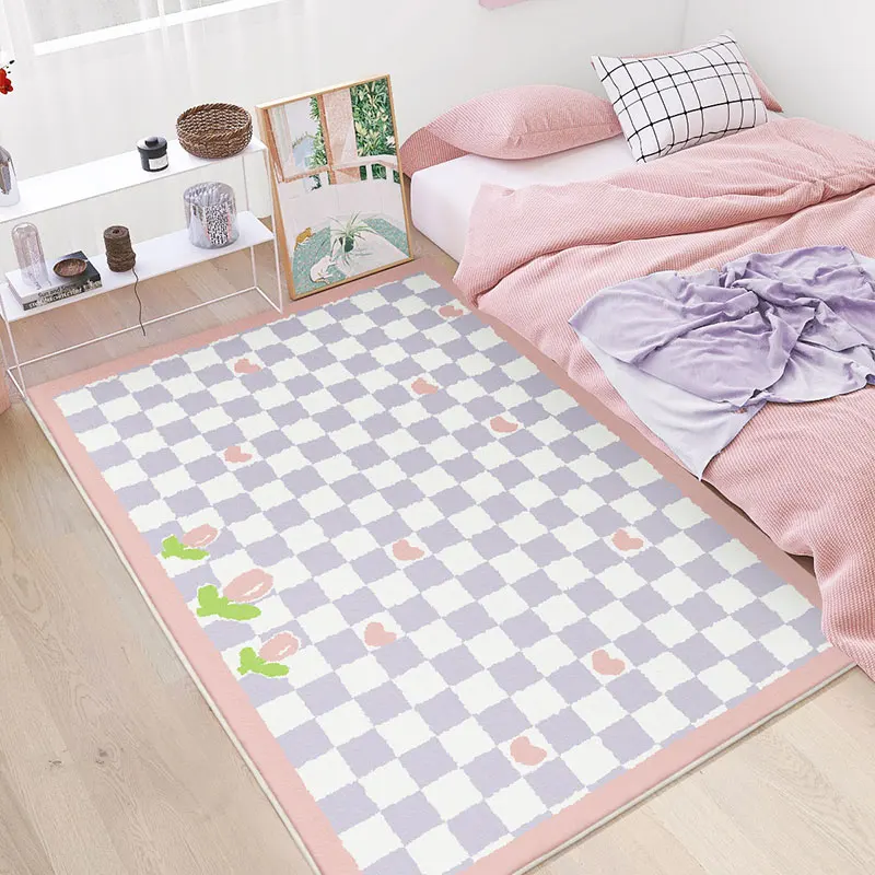 

Living Room Carpet Home Decoration Minimalism Large Area Hairy Bedroom Rug Soft and Comfortable Fluffy Breathable Anti Slip Mat