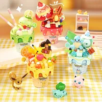 Pokemon Set Collezione blocchi gelato Pikachu Squirtle Jigglypuff Eevee 1