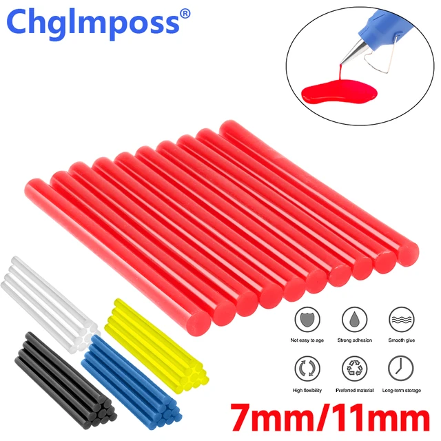 10Pcs 7mmx100mm Transparent Hot Melt Glue Sticks For Heat Pistol Gun  Electric Glue Gun Craft Repair General Adhesive DIY Tool - AliExpress