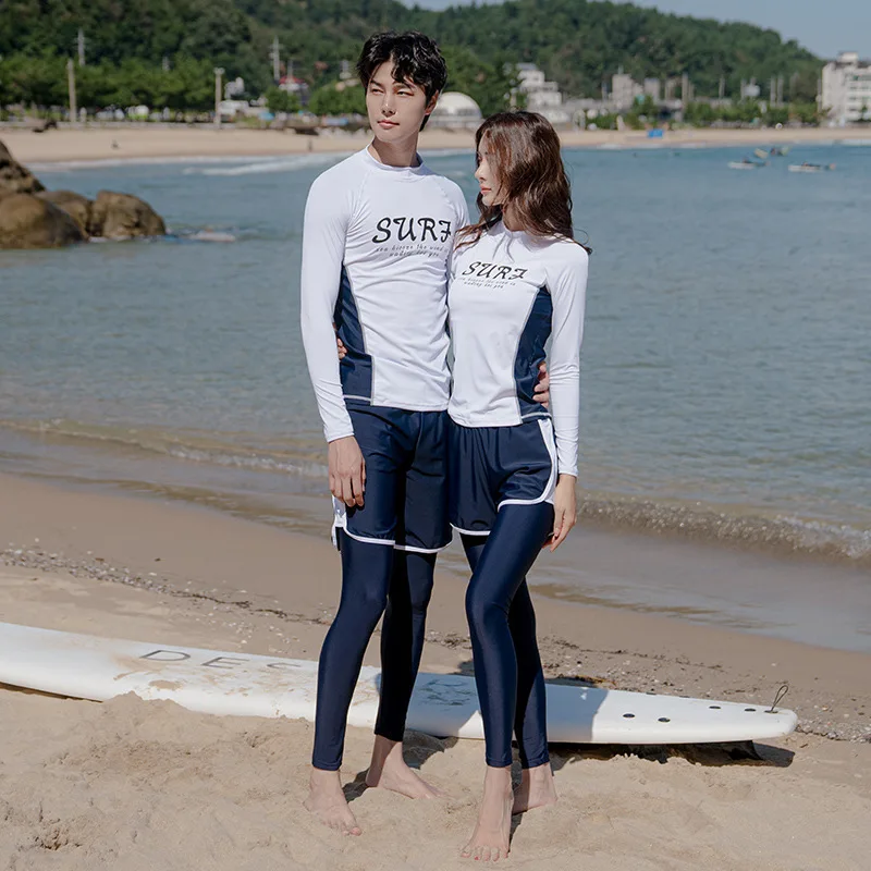 

Women Crew Neck Long Sleeve Rash Guard Sun Protection Modest Swim Padded Tee+Leggings Tankini Tracksuit Swimwear Yoga Sportwear