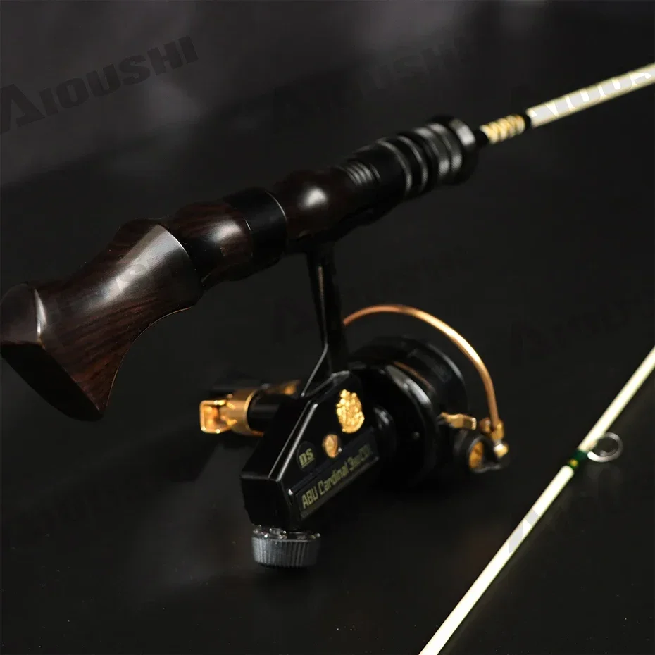 AIOUSHI New CNC finishing trout rod handle hand solid wood high quality lock type sinking