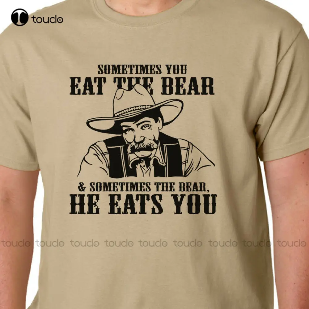 

Большая яркость-летняя брендовая одежда с цитатой «Ты ешь медведя» (бар), с культовым фильмом, Мужская футболка с героями мультфильмов