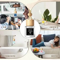 2 Pack Car Air Freshener Diffuser 2 Pack Hanging Air Freshener Diffuser - Vanilla Cream Fragrance Oil Air D iffuser for Car 5