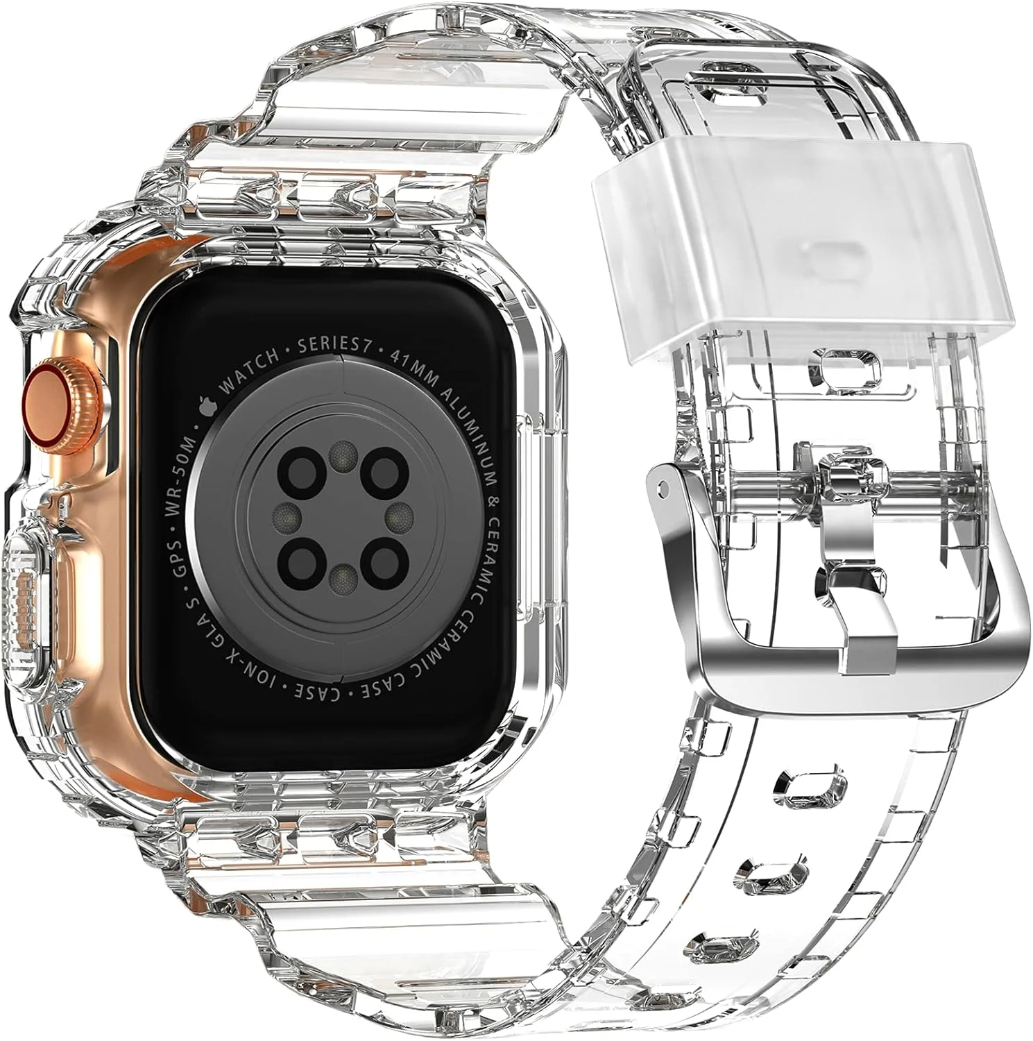 Crystal Clear Jelly Sport Band with Bumper Case
