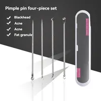 Stainless Steel Beauty Needle Acne Needle Dual-purpose Acne Remover Acne Removing Acne Beauty Tools Pimple Pin 4 PCs Set 1