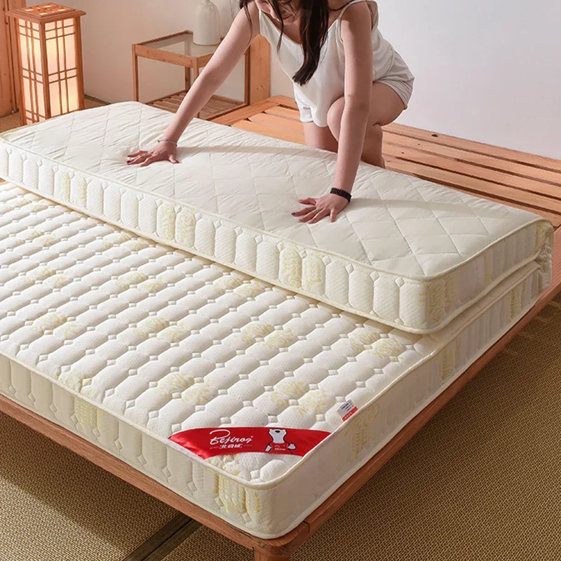 Futon Giapponese Da Pavimento | Materasso Pieghevole Da 10 Cm | Tappeto Tatami Per Dormire, Ospiti E Gioco | Queen Size Blu