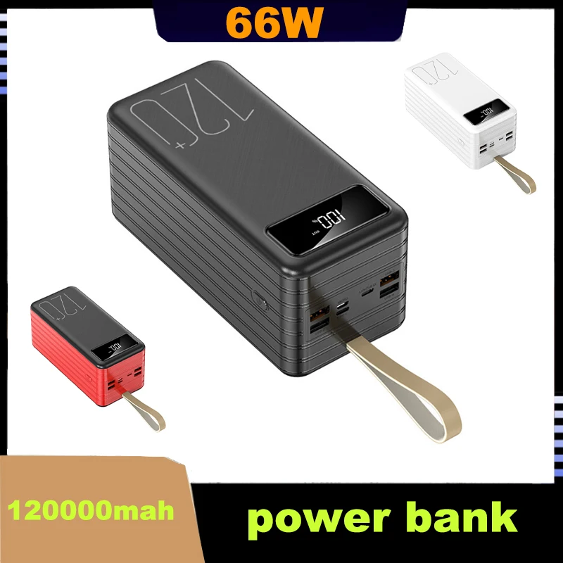 

Power Bank 120000mah Large Capacity Free Shipping Outdoor Portable Power Bank Fast Charging Mobile Phone Laptop Tablet Computer