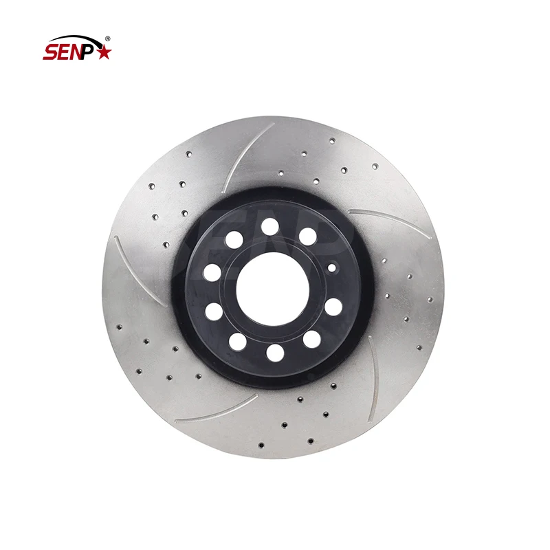 SenPei Germany auto parts FRONT DRILLED VENTED 312mm BRAKE DISCS FOR VW GOLF MK5 MK6 2.0 TDI TSI GTI R 1K0615301AA