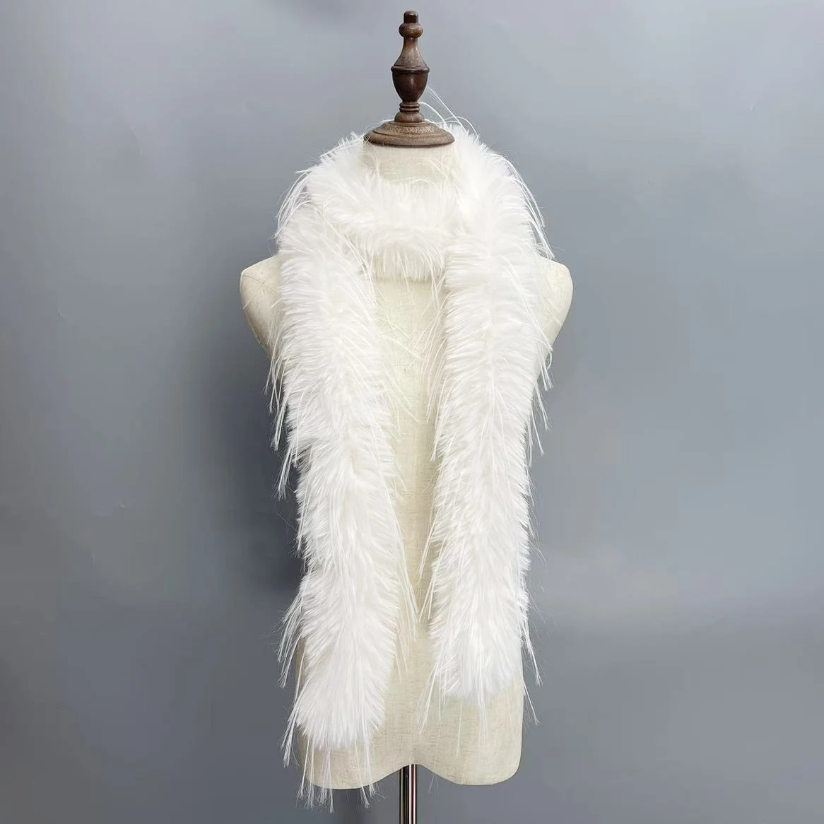 Woven peacock white fine edition