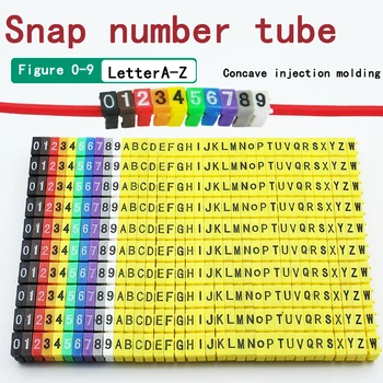150/100 ชิ้นเครื่องหมายสายเคเบิลที่มีสีสัน C-Type Marker Number Tag Label สำหรับ 2-3 มม.ลวดที่เห็นได้ชัดเจนและง่ายต่อการระบุ 1
