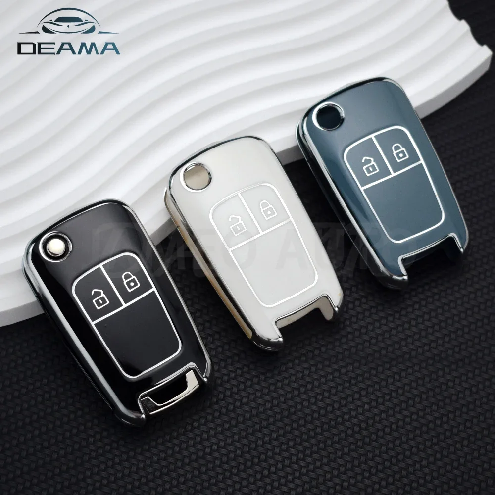 Car Key Shell TPU for Chevrolet Cruze Epica Lova Camaro Impala for Buick Opel Vauxhall Insignia Astra J Mokka Zafira