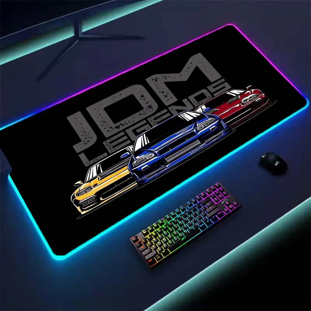 Enhanced Gaming RGB LED Mousepad Desk Mat with Backlit Keyboard Feature