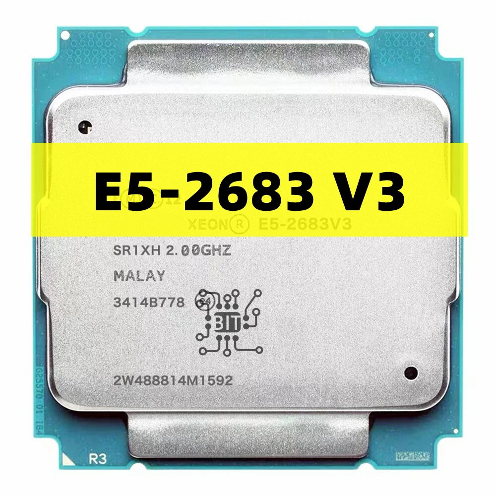 Processore Xeon E5 2683 V3 2.0Ghz 14-Core 35Mb E5-2683 V3 Fclga2011-3 22Nm E5 2683 V3 120W Cpu E5-2683V3 Spedizione Gratuita