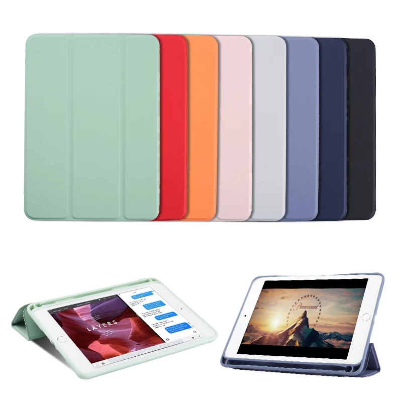 Elegant Leather iPad Case with Pencil Slot and Stand Feature