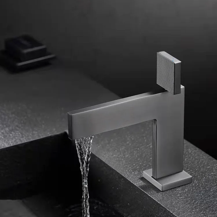 Creative Brass Bathroom Basin Faucet Single Handle Hot and Cold Mixer