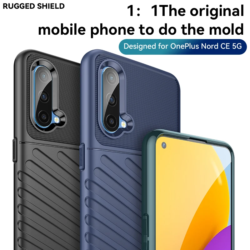 Luxury Case Cover Shockproof Silicone Phone Case For OnePlus Nord CE 5G — view 3