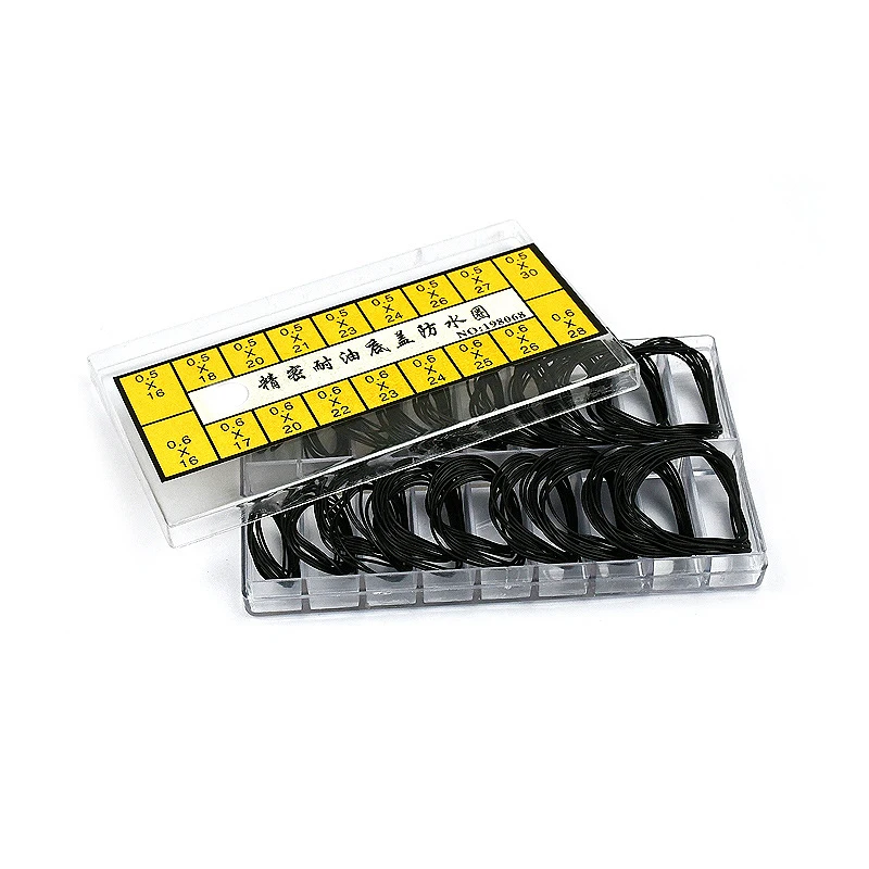 

200Pcs Watch Back Case Rubber Waterproof O-Ring Gasket Repair Tools for Watchmaker Thickness 0.5Mm/0.6Mm High End Boxed