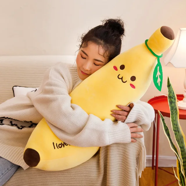 35/50CM Cartoon Banana Plush Toy Soft Plant Banana Pillow Super Soft Kids Toys Baby Kids Home Decoration Christmas Gift 4