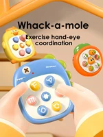 1pcs Mini Whack-a-Mole Hand-eye Coordination Educational Toy Random Color Children's Pinch Finger Decompression Toy 1
