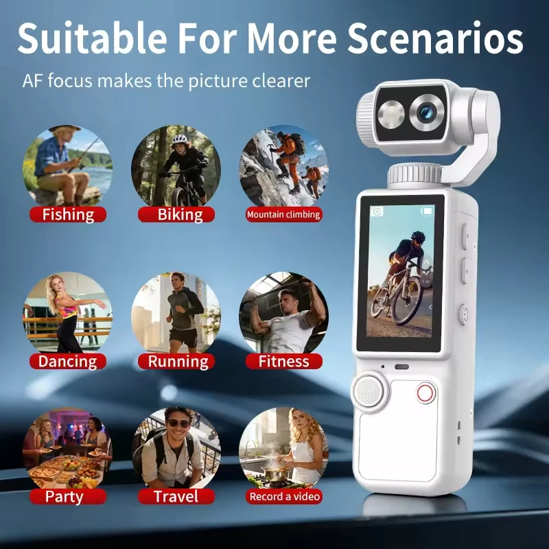 울트라 HD 4K 와이파이 카메라 디지털 비디오 미니 휴대용 법 집행 기록 장치 180 °   회전식 렌즈 야외 스포츠 카메라
