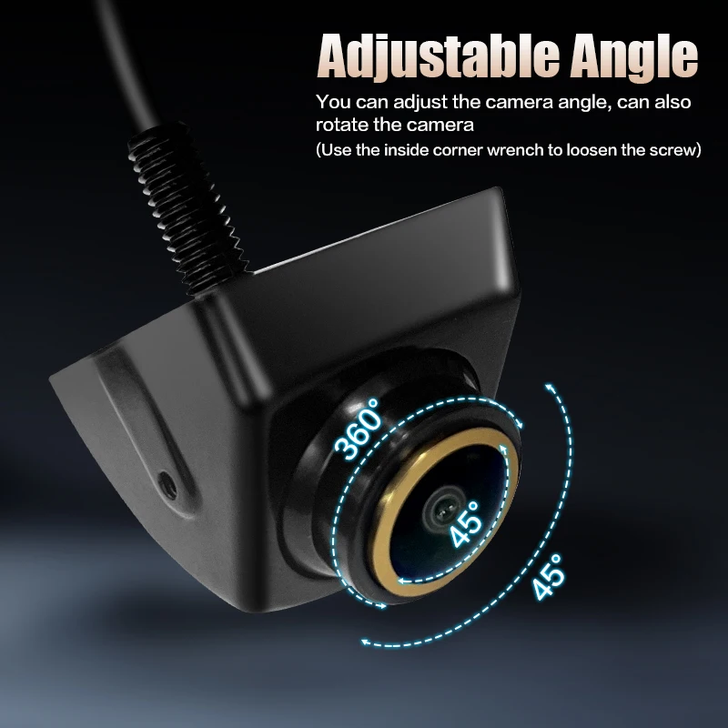 1080P AHD 차량 후방 카메라 170 ° Fisheye 골든 렌즈 나이트 비전 방수 범용 VW 아우디 닛산 기아 마즈다 도요타 혼다용