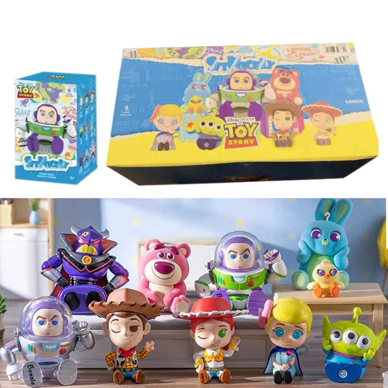 

Disney Pixar Sitting Series Blind Box Toys Cartoon Anime Figures Alien Bo Peep Jessie Buzz Lightyear Model Decoration Kids Gifts