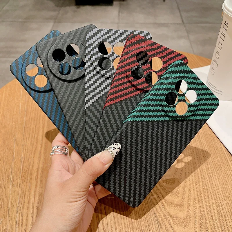 Ultra-Thin Carbon Fiber Stripe Pattern Matte Hard Case