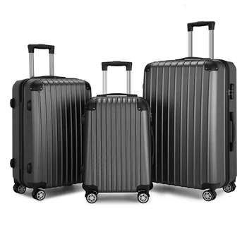 Valigia da 20/24/28 pollici Set scatola d'imbarco Borsa classica angolare ABS Valigia da trasporto Borsa da cabina Antifurto Trolley con blocco password 1