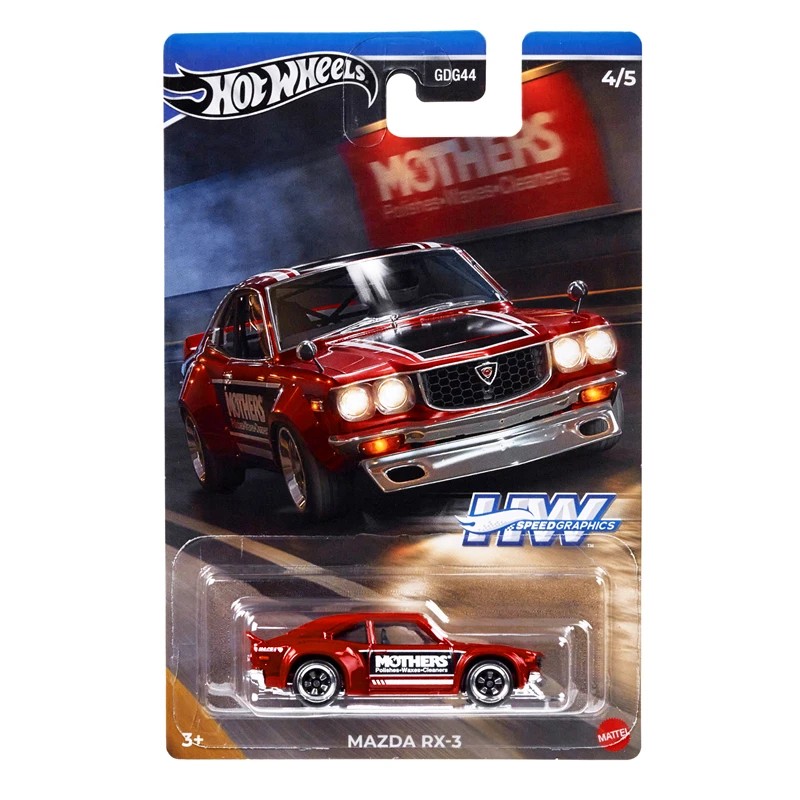 Mattel Hot Wheels Car Themed Automotive 2024 Mix 5 Speed Graphics GDG44-J 1/64 Diecast Vehicle Model Cars Toys Boys Gift 2