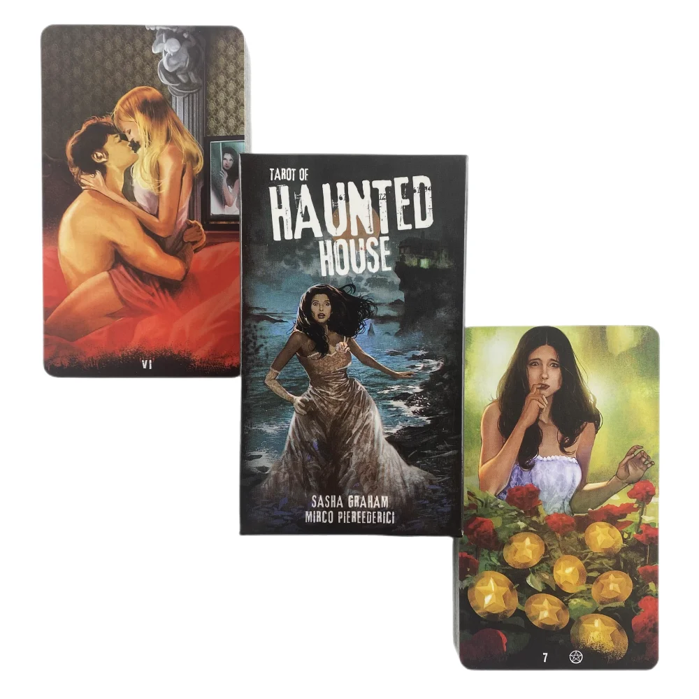NEW Tarot Of The Haunted House Oracle Card For Guidance Divination Fate Tarot Deck Board Games for Adult believe in your own magic oracle deck for new beginner divination oracle board tarot games