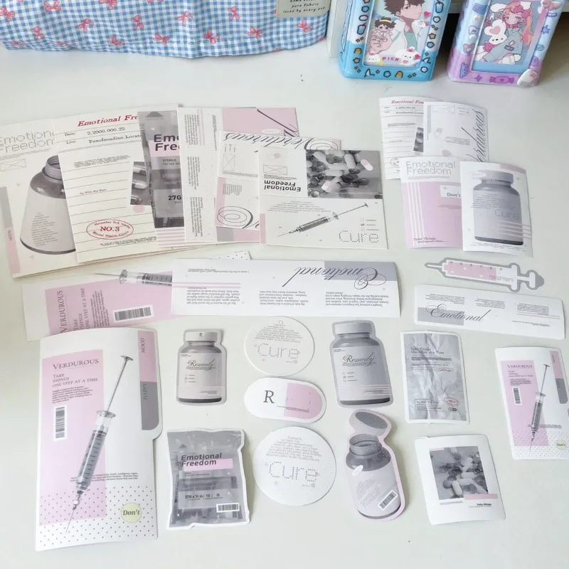 Kit per Scrapbooking INS, Confezione di Photocard Dolci, Adesivi, Etichette, Stile Coreano, Forniture per DIY e Creazione di Biglietti - immagine 2