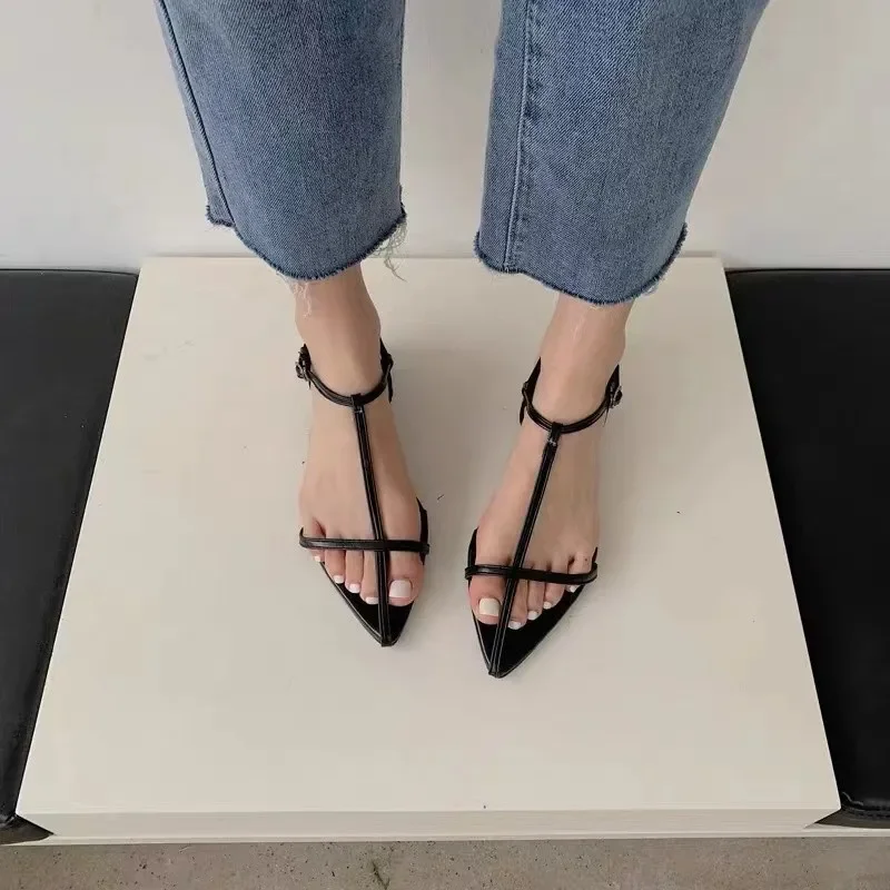 Women's Sandals Summer New Fashion Thong Sandals Sexy Fashion Design Comfortable Low Heel Sandals for Women Zapatos Mujer - 3
