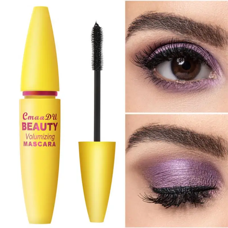

4DSilk Fiber Mascara Thick Waterproof And Durable Eyelash Long-wearing Gold Color Mascara makeup NoSmudging And Flaking Cosmetic