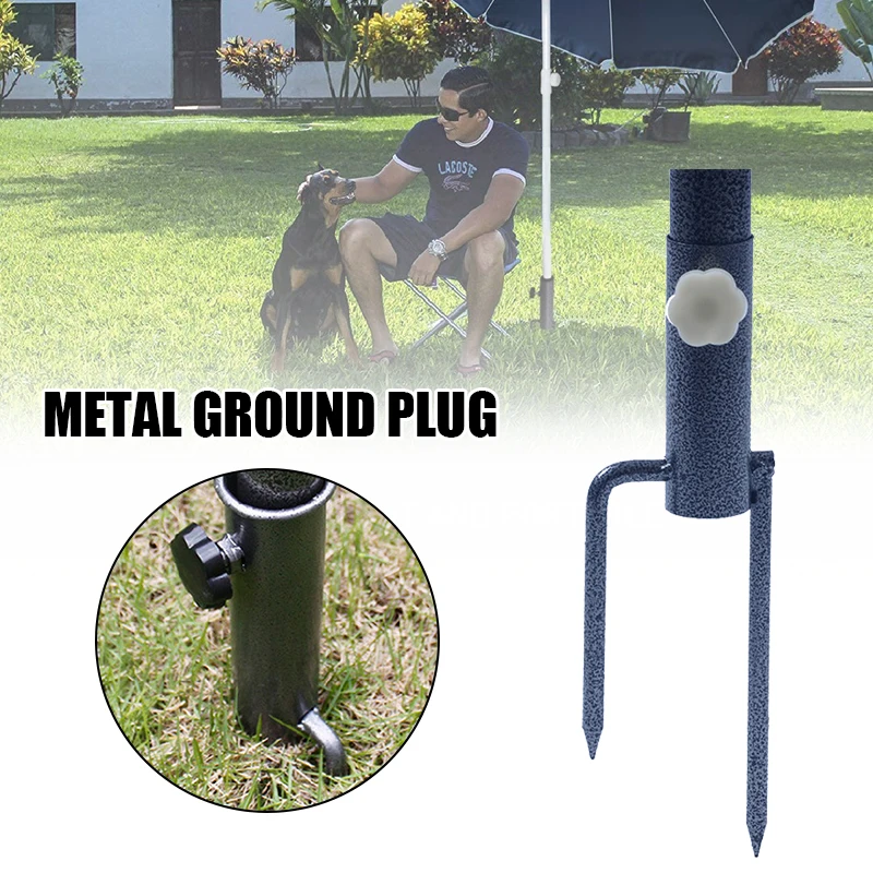 Umbrella Anchor Sand Metal Iron With Two Forks Very Suitable For Outdoor Lake And Sea Fishing Sunshade Accessories