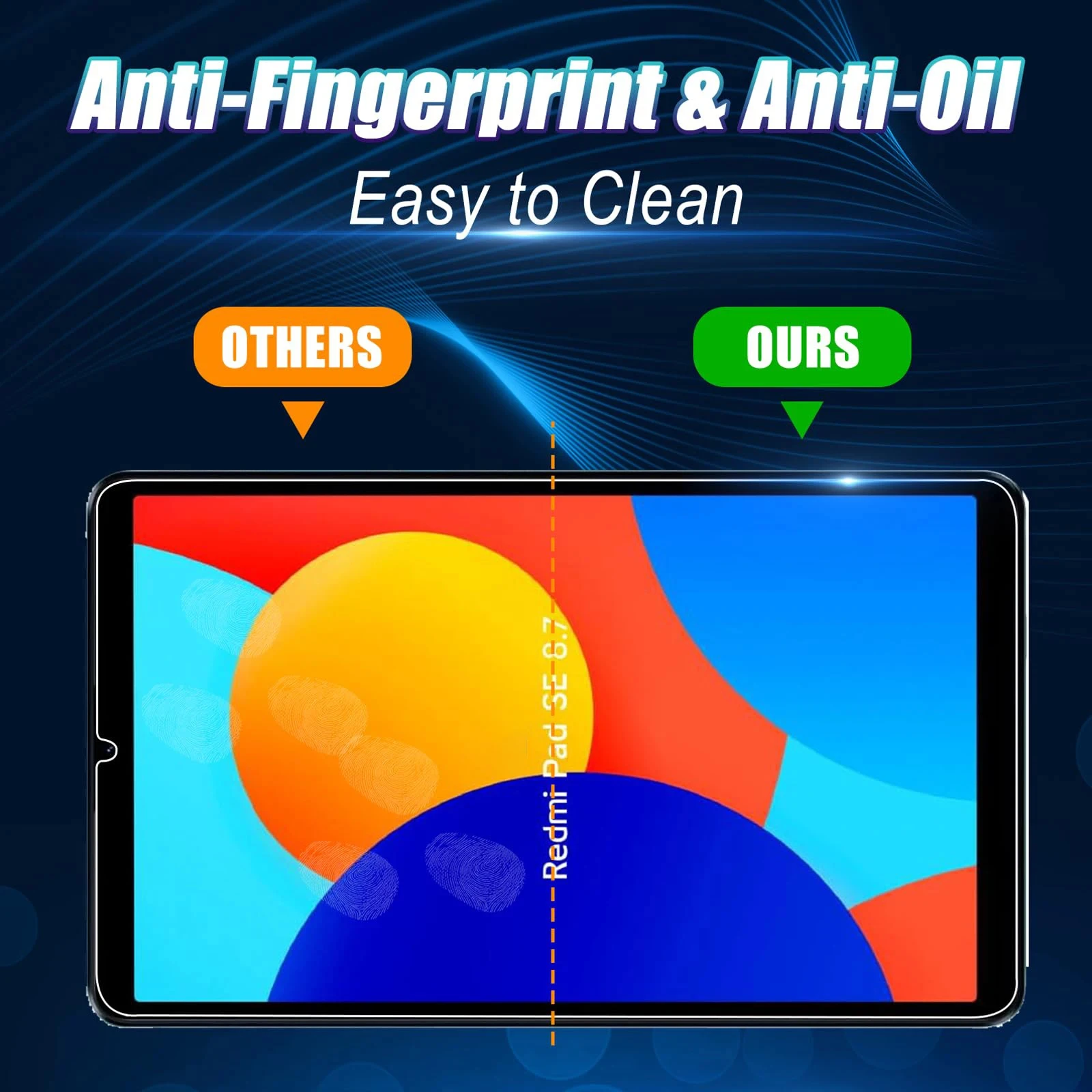 Screen Protector for Redmi Pad SE 4G (8.7 inch) 2024 Tablet Tempered Glass Film Rear Camera Protector Anti-fall/Anti-scratch 8.7 5