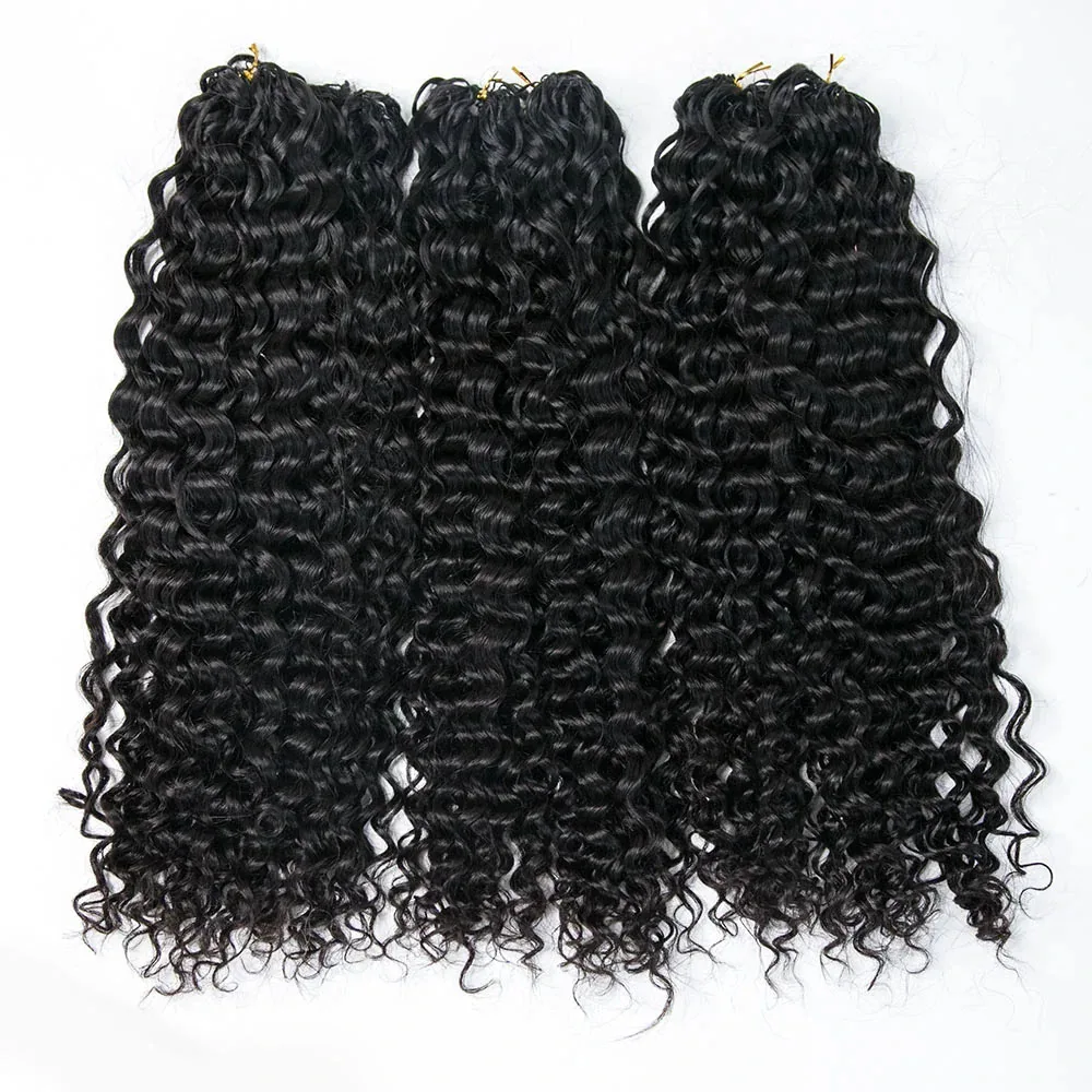 Capelli Umani all'Uncinetto Pre-Annodati Effetto Piuma, Onde Acqua, Trecce Boho, Nodi Miracolosi all'Uncinetto - immagine 2